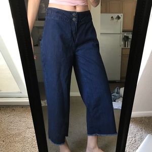 Dark wash denim jeans